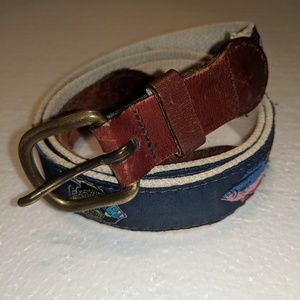LEATHER MAN FISH BELT ESSEX CT 38